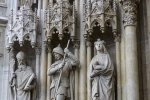 Stone Carvings at the Entrance Portal of the Zagrebačka Katedrala, Zagreb, Croatia