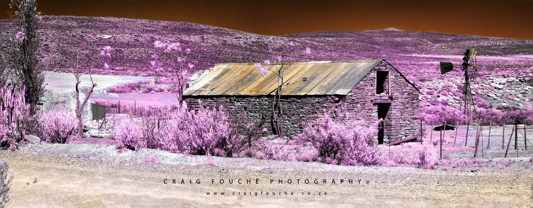 Infrared Landscape - Stillness, Moordenaars / Roggeveld Karoo Region, South-Africa  - Super Color IR Filter 590nm Infrared