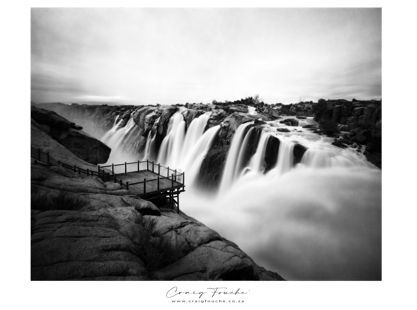 5x7  - Pinhole Camera - Ghostly Movement, AFNP, Augrabies Falls, South-Africa - Adox CHS 100 II