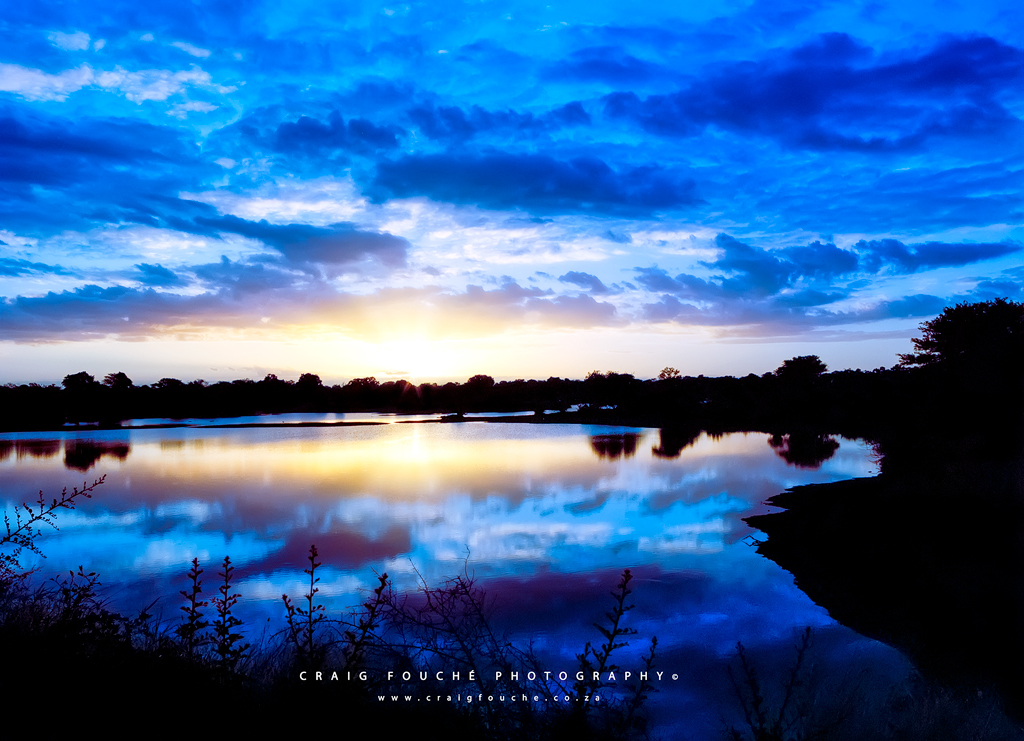 Landscape - Blue Hour - Sabie River, Skukuza, Kruger National Park, South-Africa - Kodak Portra 160