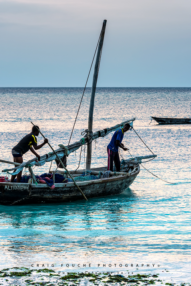 Two Fisherman, Nungwi, Zanzibar, Tanzania