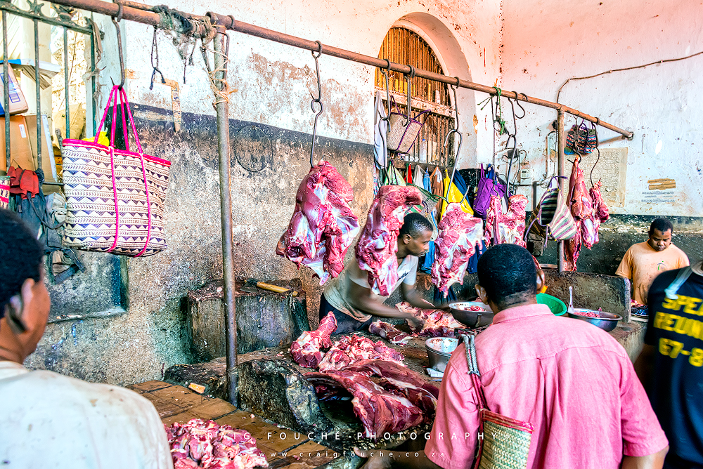 Butchery, Darajani Market, Stone Town, Zanzibar, Tanzania