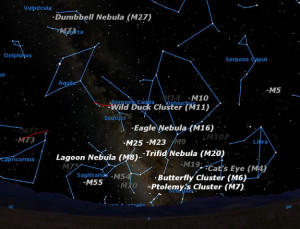 Milky Way Sky Map July 2012
