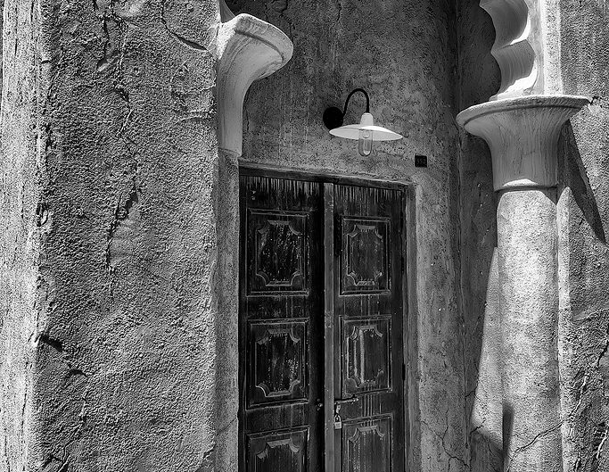 Arabian Doorway, Bastakia Quarter, Bur Dubai, Dubai, UAE