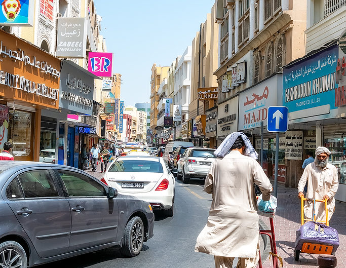 Street Scene, Old Dubai, Bur Dubai, Dubai, UAE