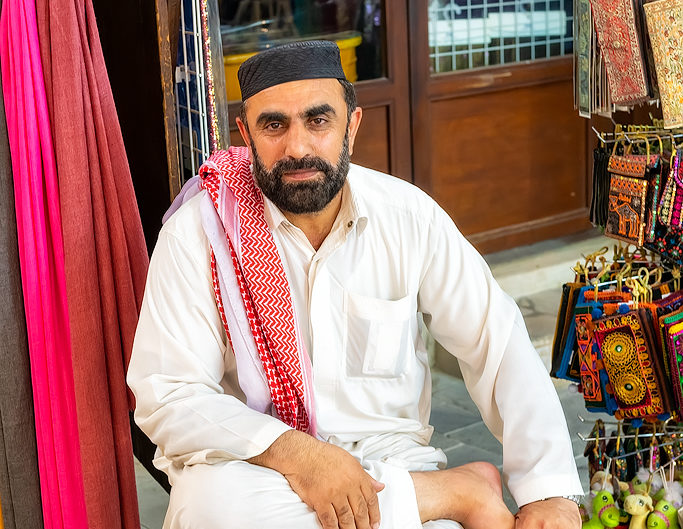 Vendor At Spice Souk, Bur Dubai, Dubai, UAE